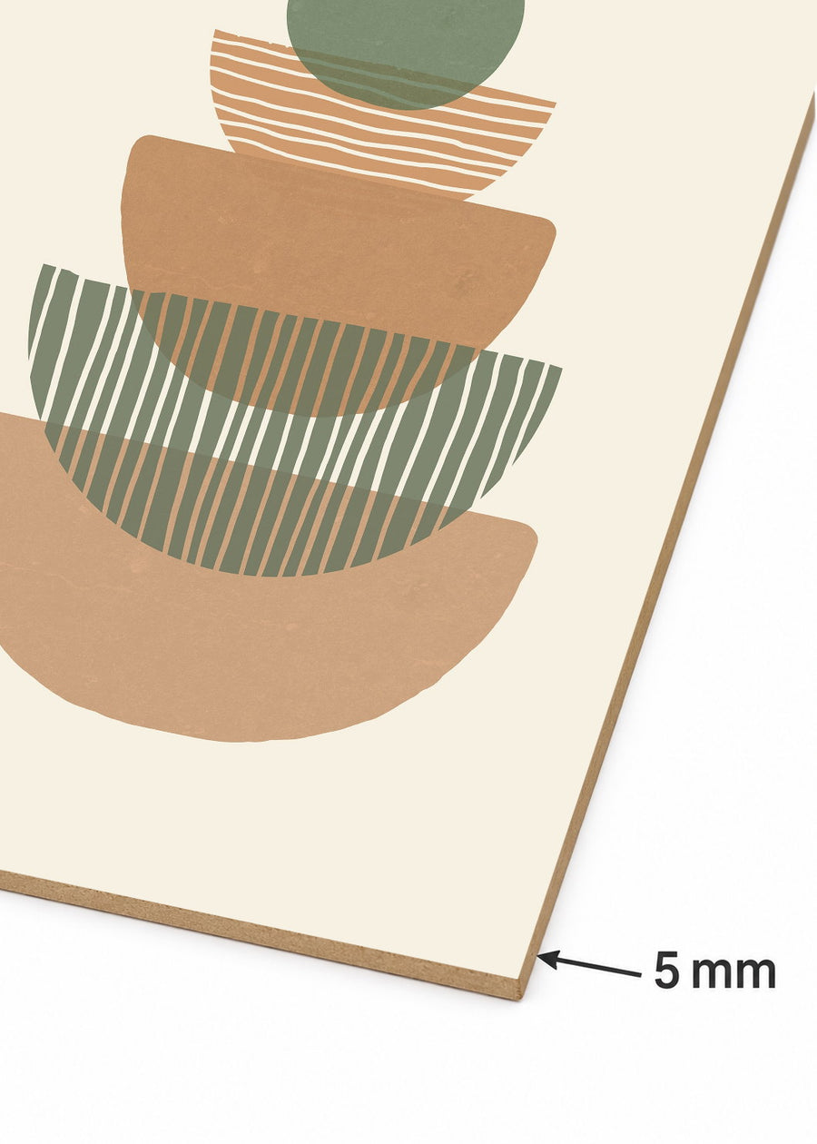Detalle del canto de MDF de 5 mm