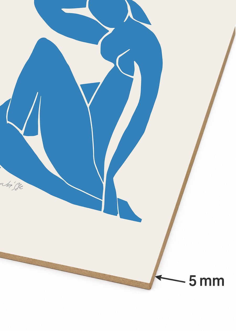 Detalle del canto de MDF de 5 mm
