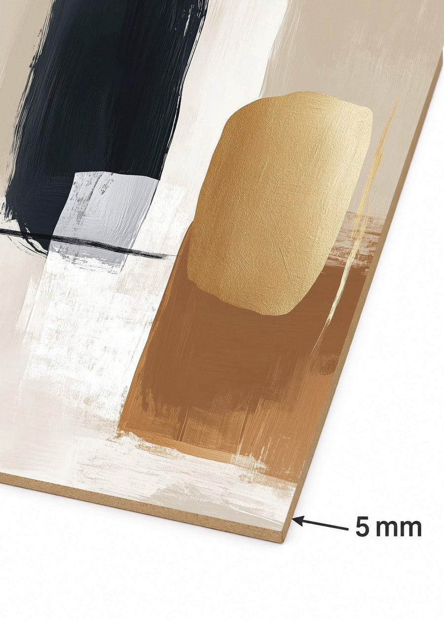 Detalle del canto de MDF de 5 mm