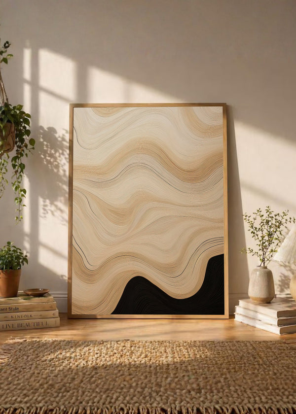 Ondas Líneas Beige