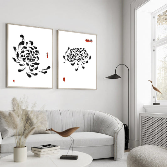 Set x2 Cuadros Decorativos Arte Japones by Beluulet