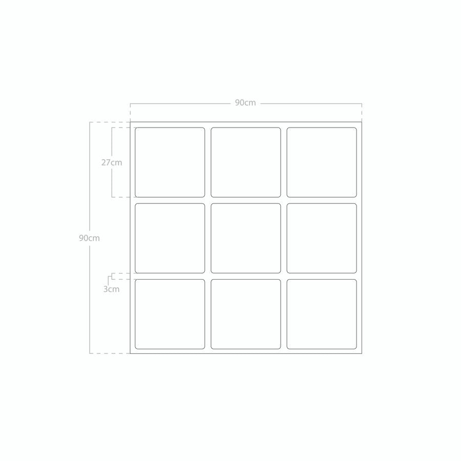 Espejo Halu 90x90 cm - Tree House Deco