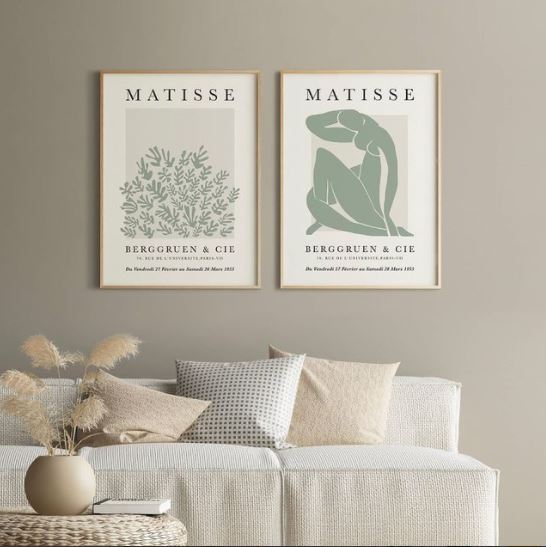 Set x2 Cuadros Decorativos Matisse, nature
