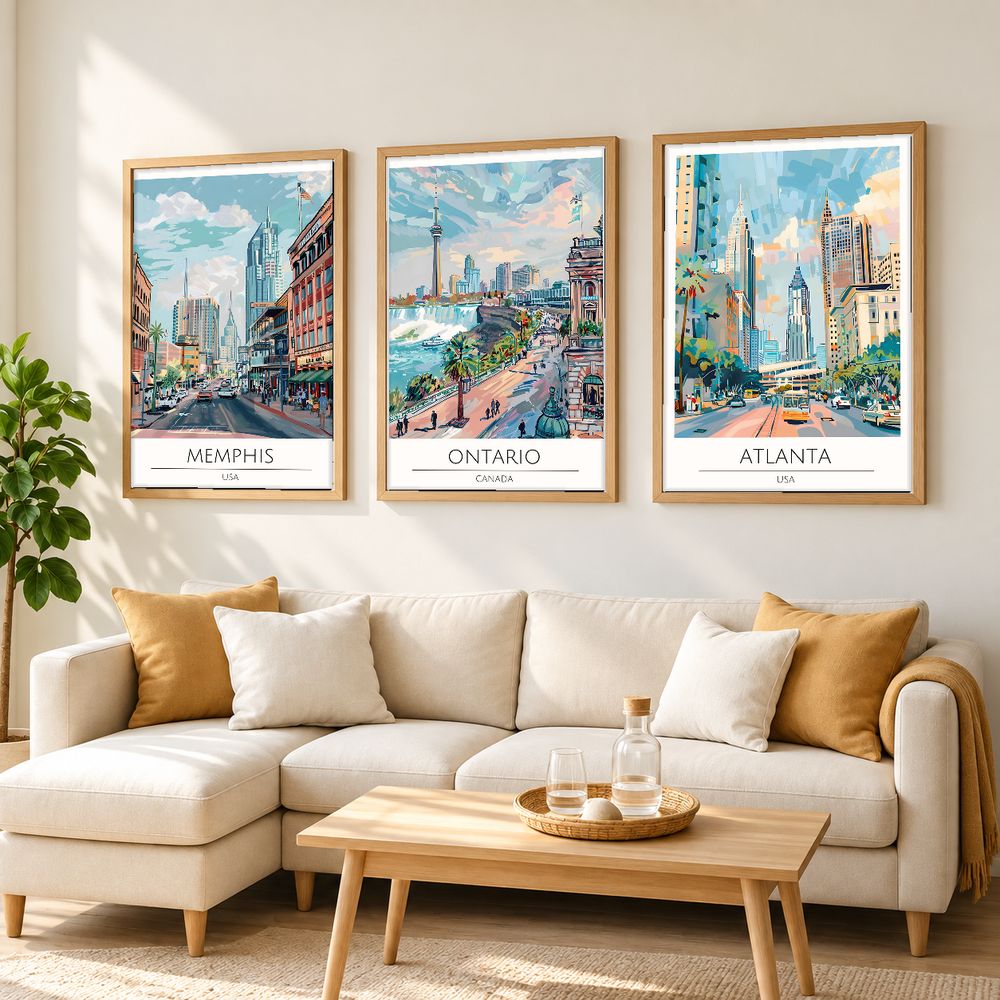 Set de cuadros decorativos que combinan