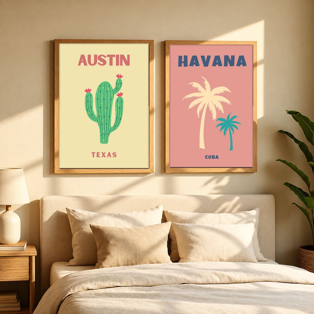 Set de cuadros decorativos que combinan