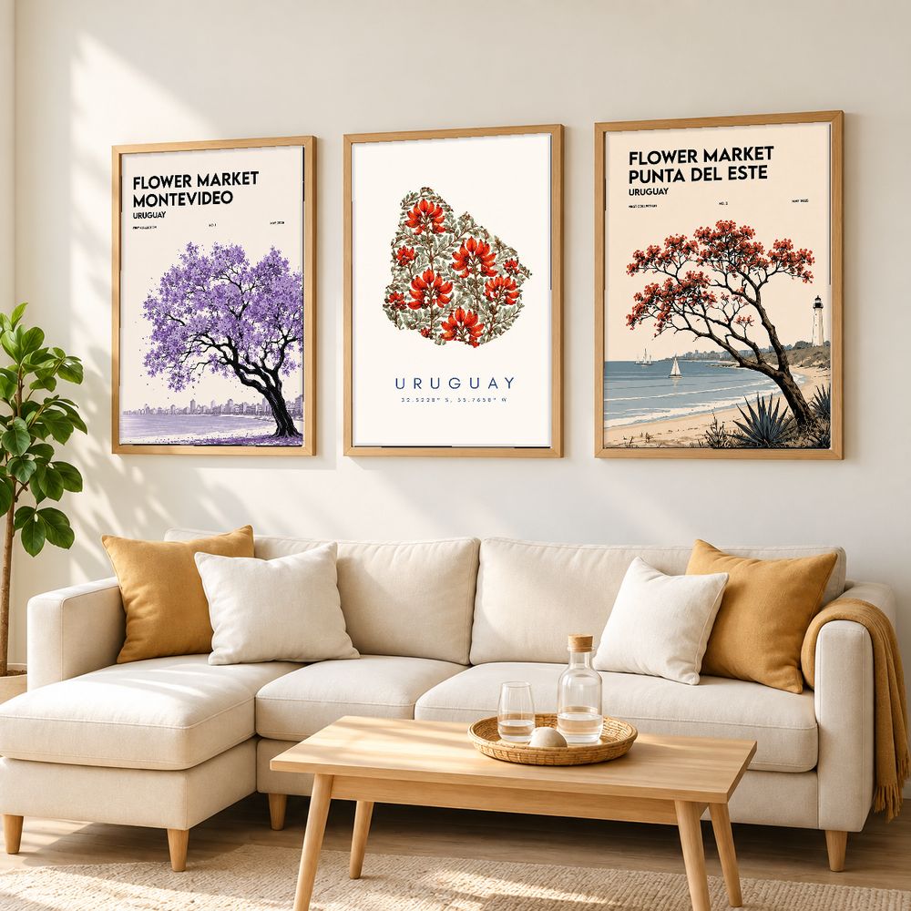 Set de cuadros decorativos que combinan