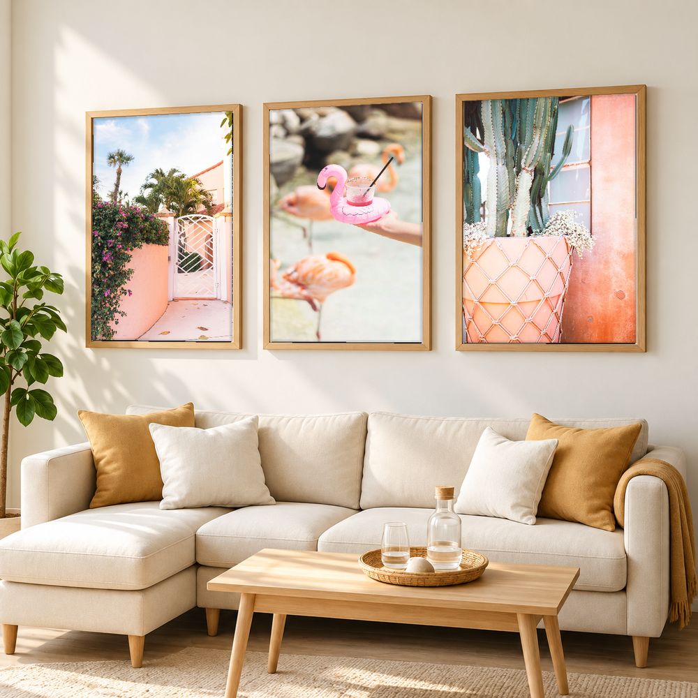 Set de cuadros decorativos que combinan