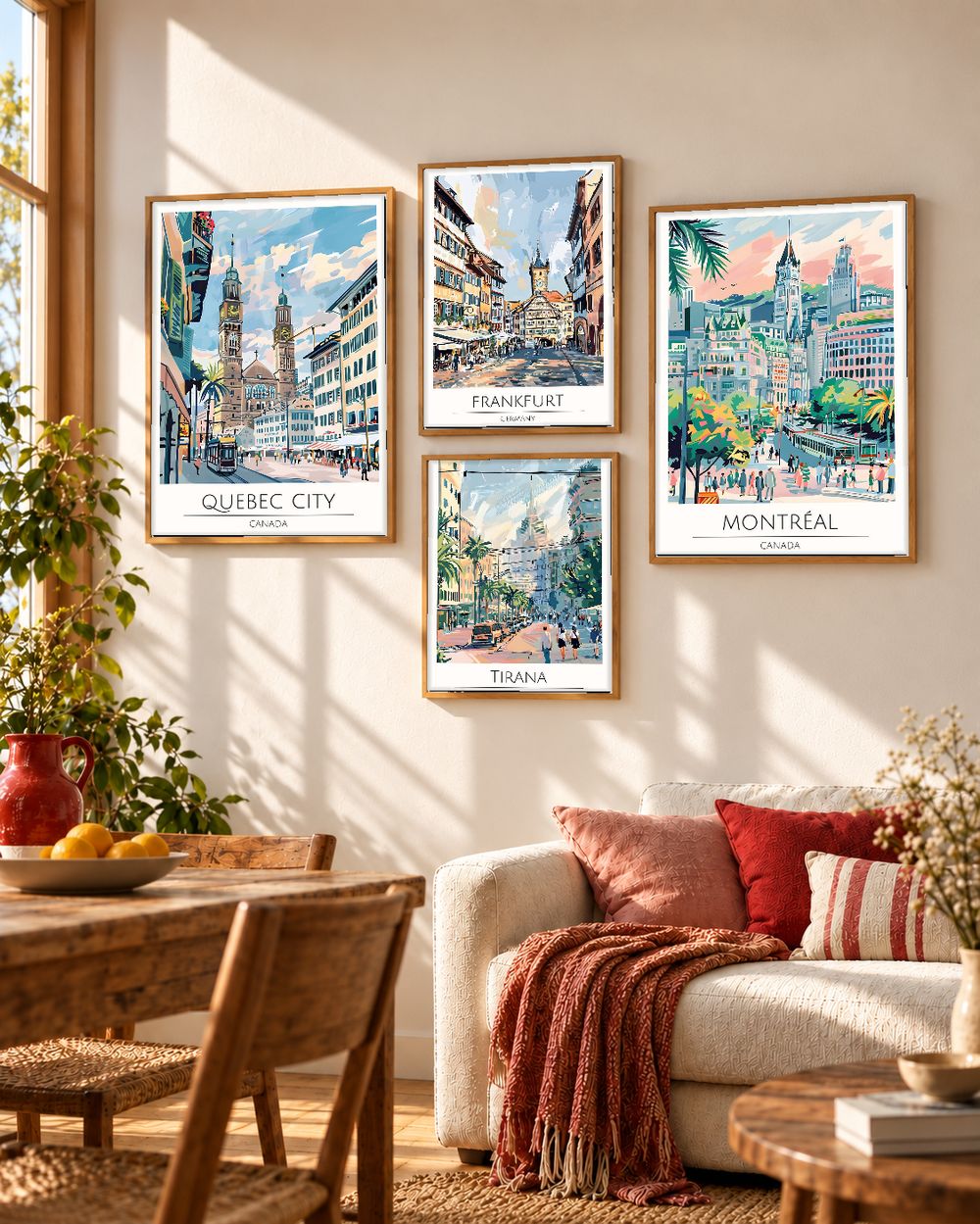 Set de cuadros decorativos que combinan
