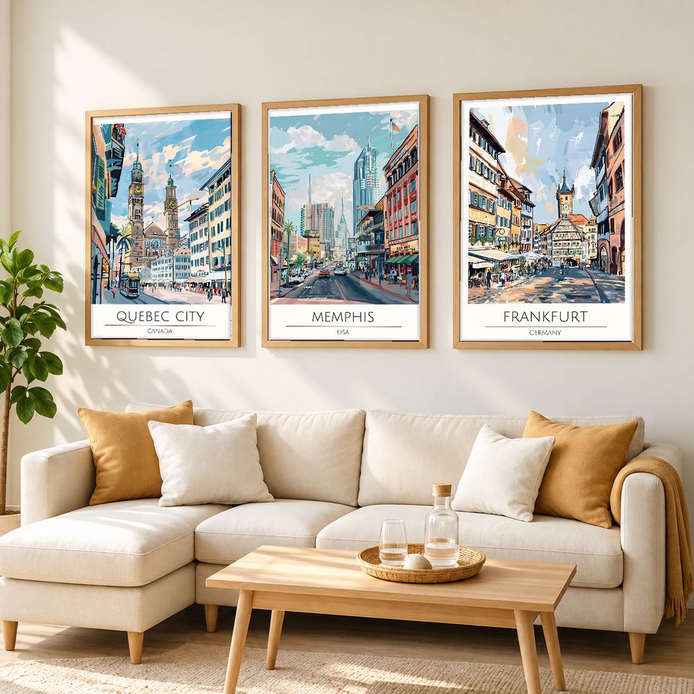 Set de cuadros decorativos que combinan