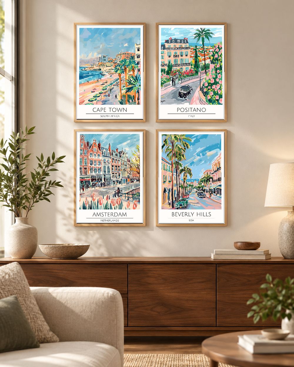 Set de cuadros decorativos que combinan