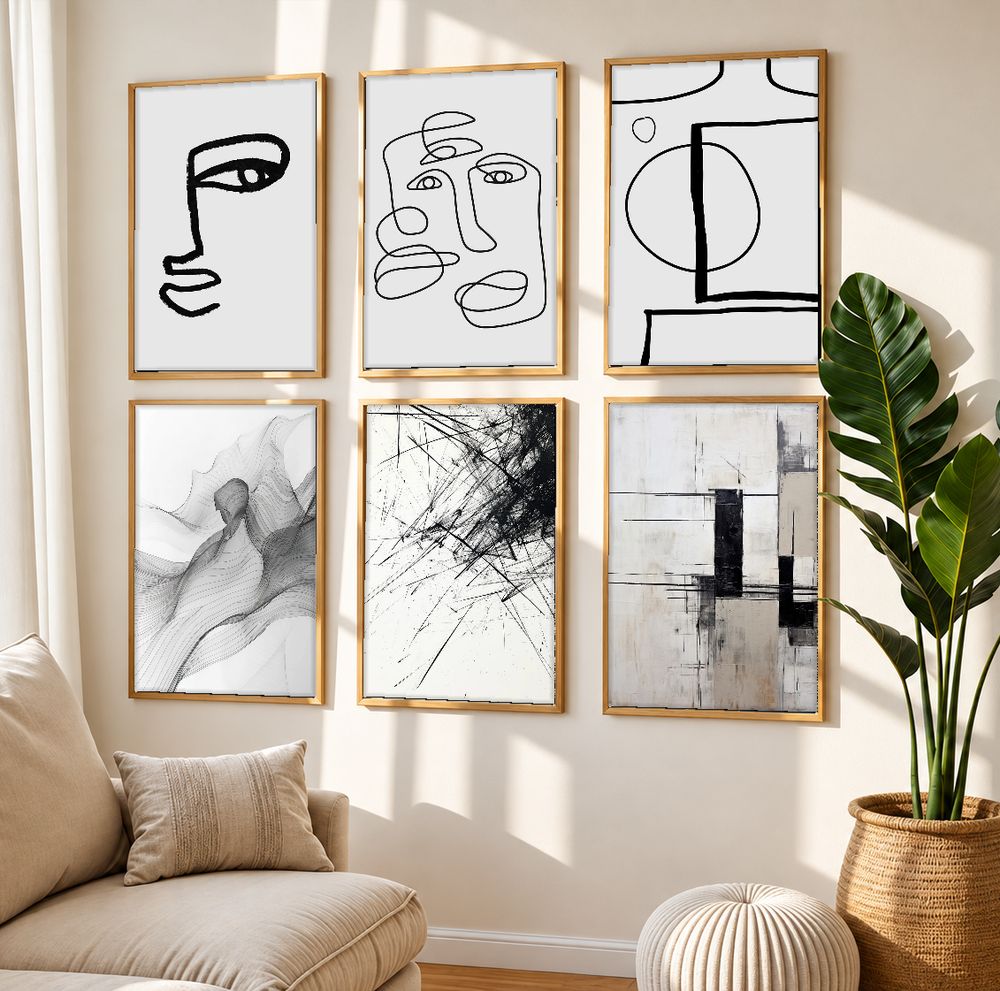 Set de cuadros decorativos que combinan