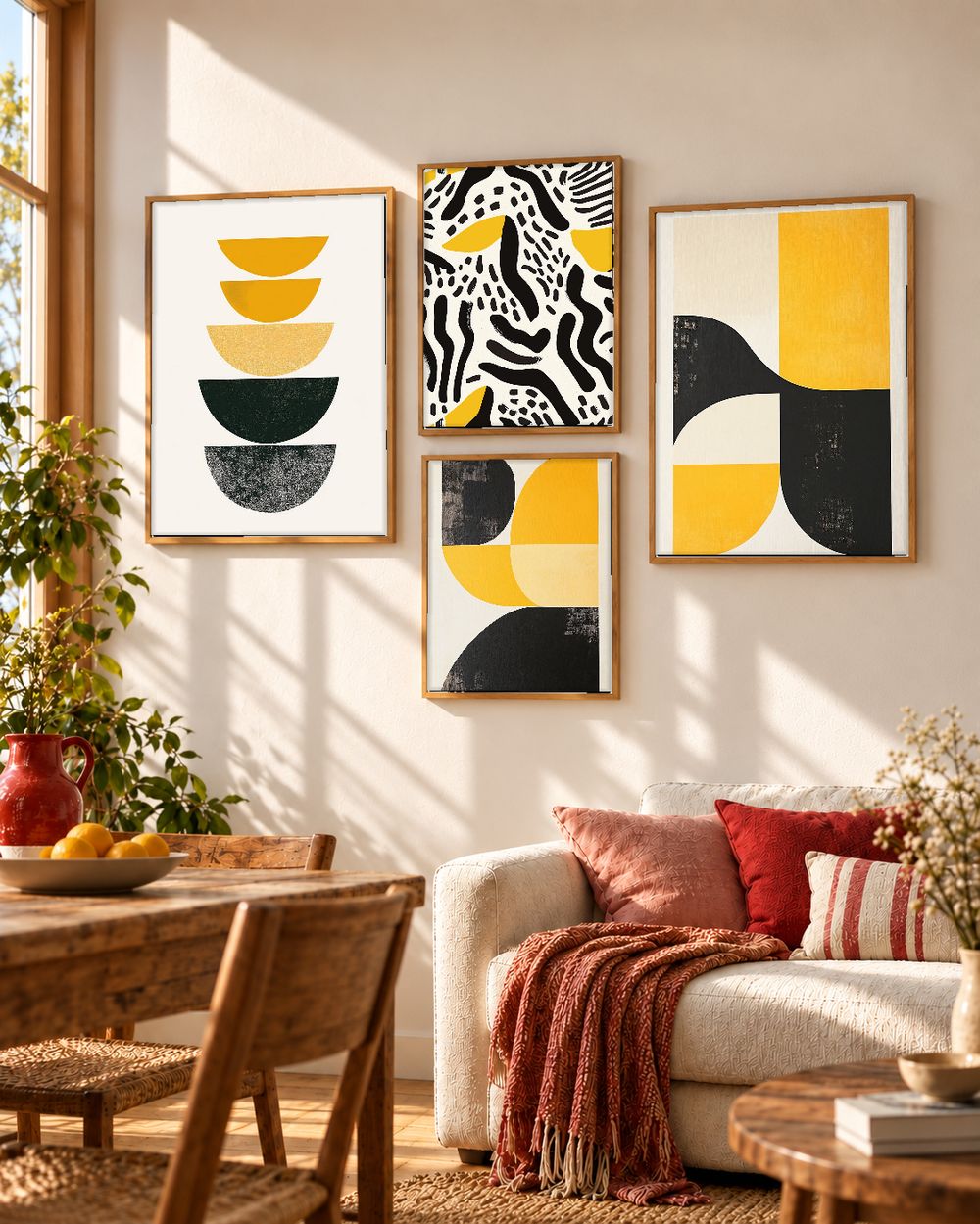 Set de cuadros decorativos que combinan