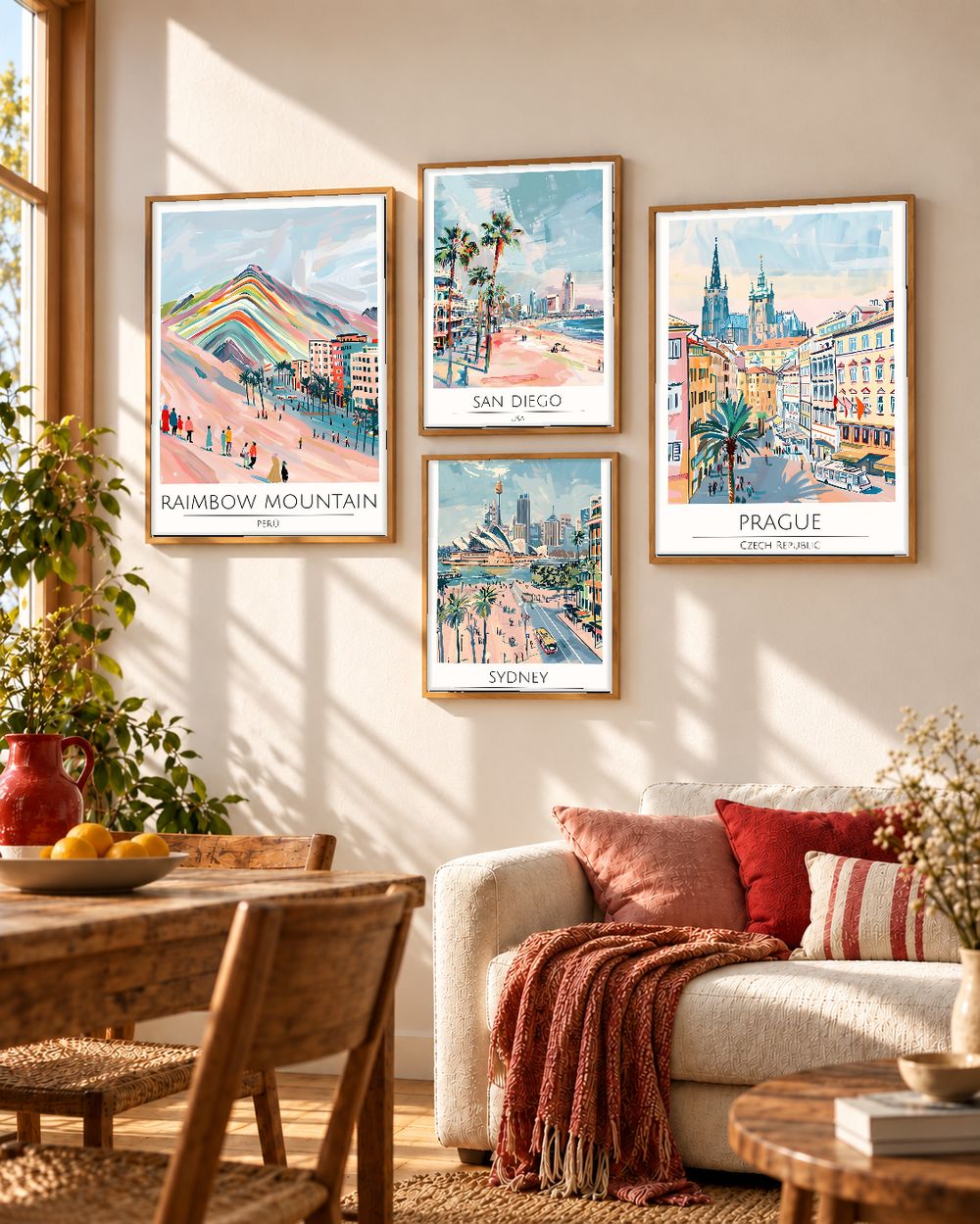 Set de cuadros decorativos que combinan