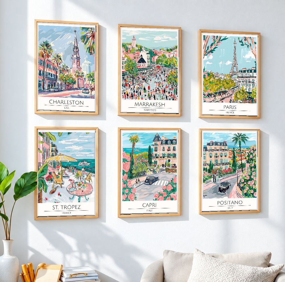 Set de cuadros decorativos que combinan