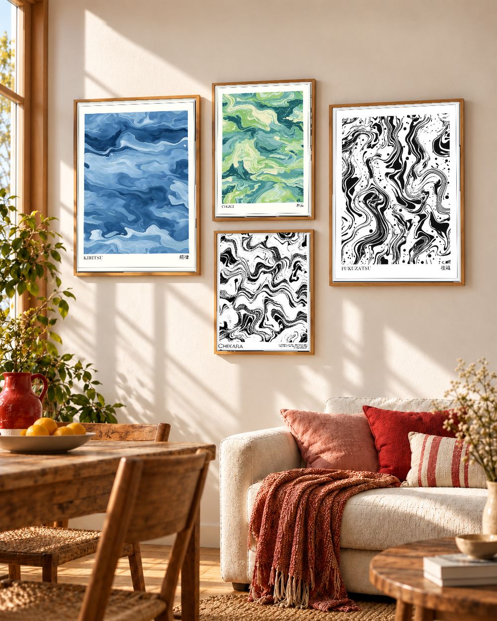 Set de cuadros decorativos que combinan