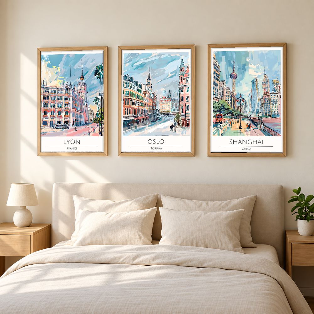 Set de cuadros decorativos que combinan
