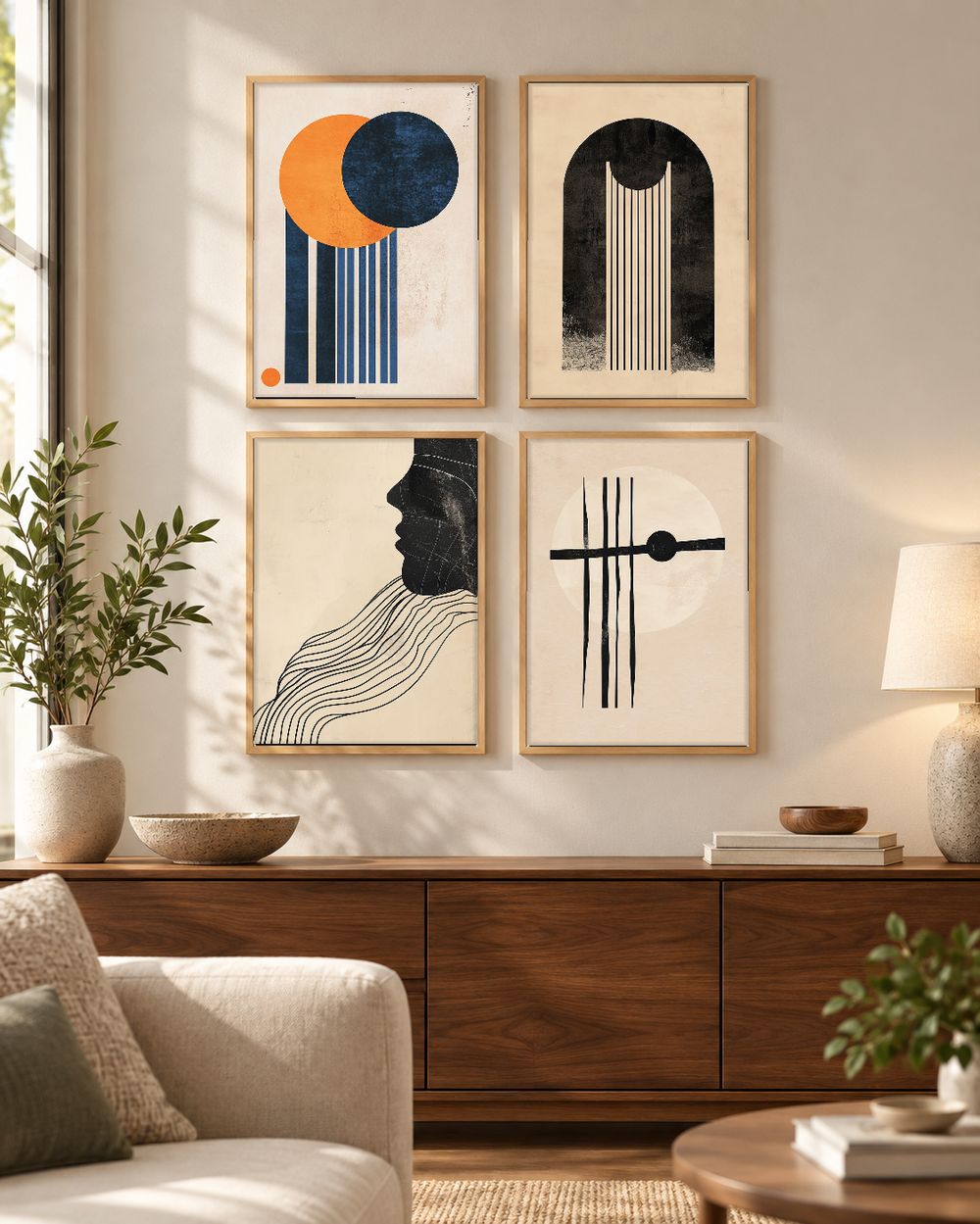 Set de cuadros decorativos que combinan