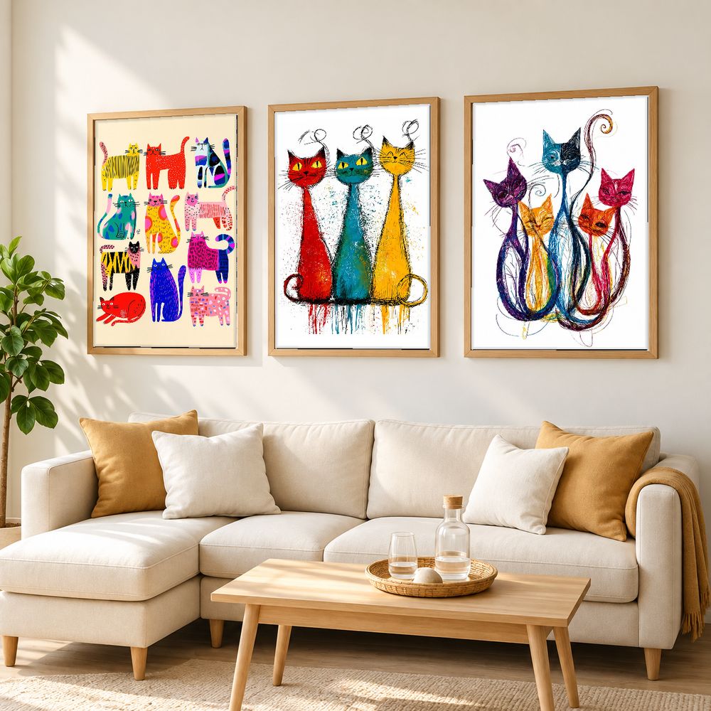 Set de cuadros decorativos que combinan