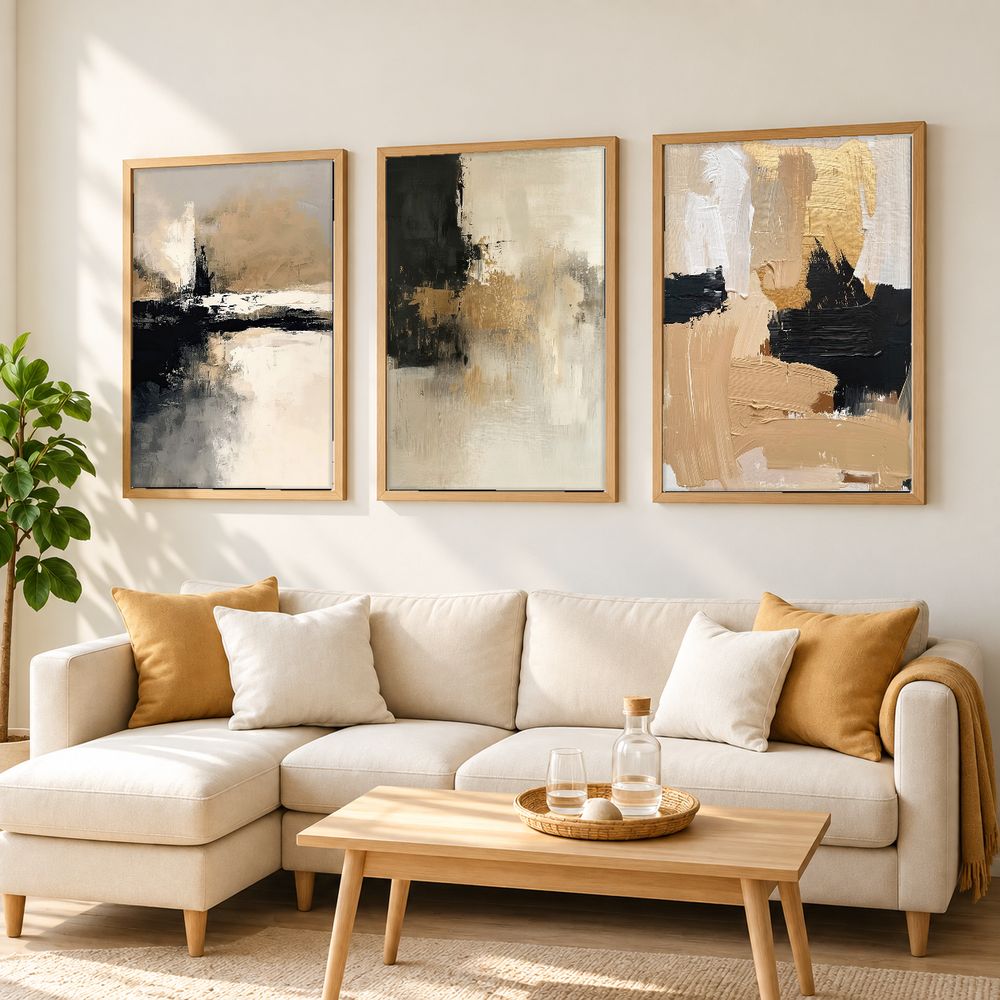 Set de cuadros decorativos que combinan