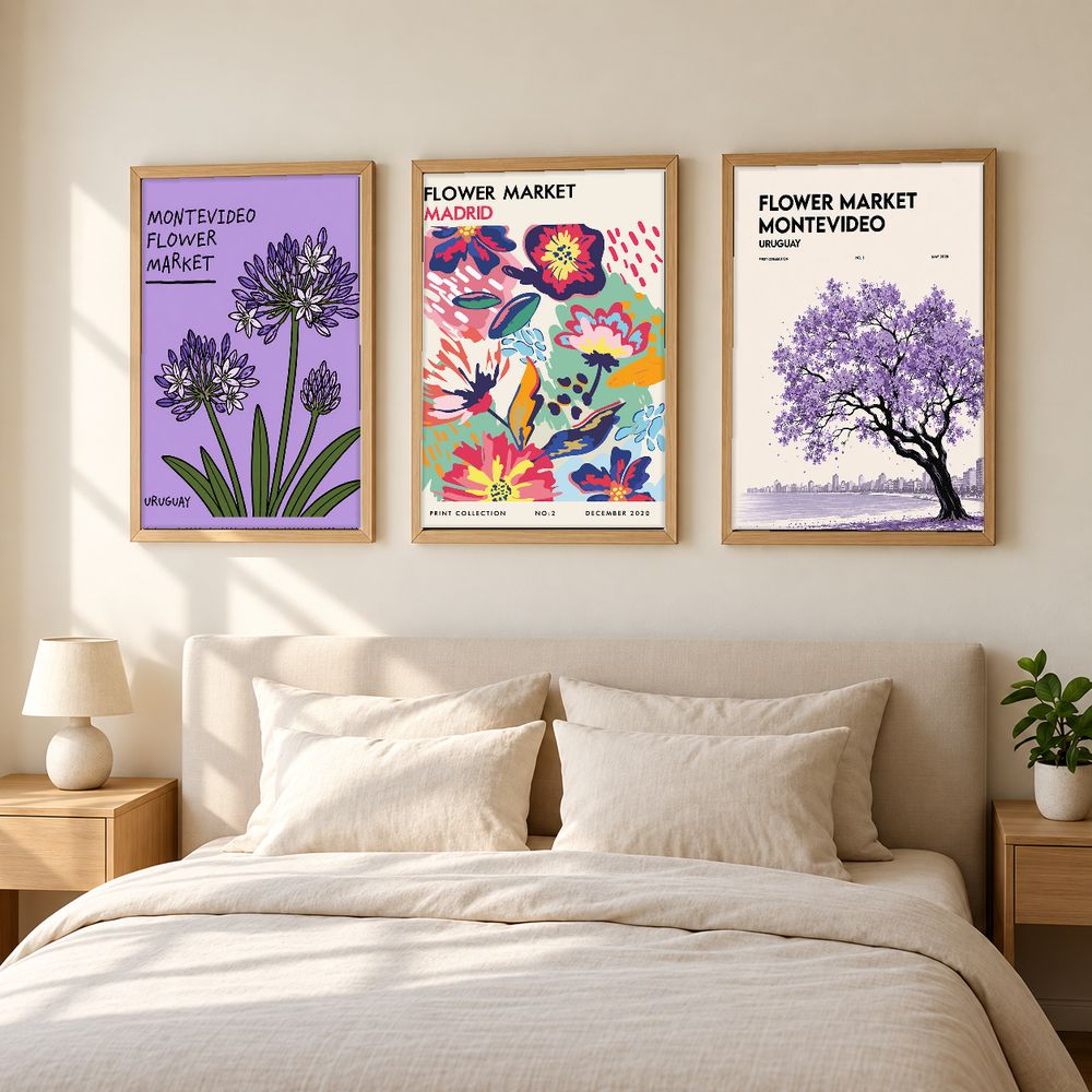 Set de cuadros decorativos que combinan