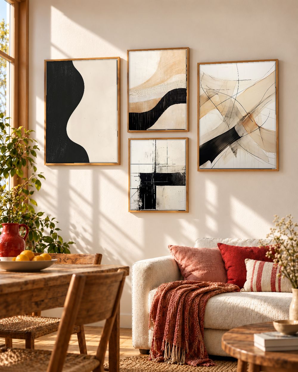 Set de cuadros decorativos que combinan