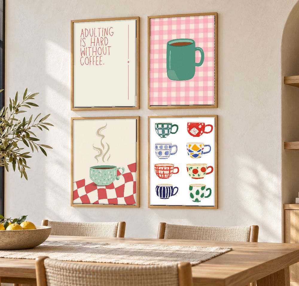 Set de cuadros decorativos que combinan