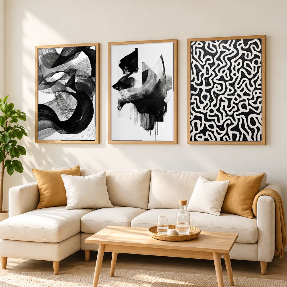 Set de cuadros decorativos que combinan
