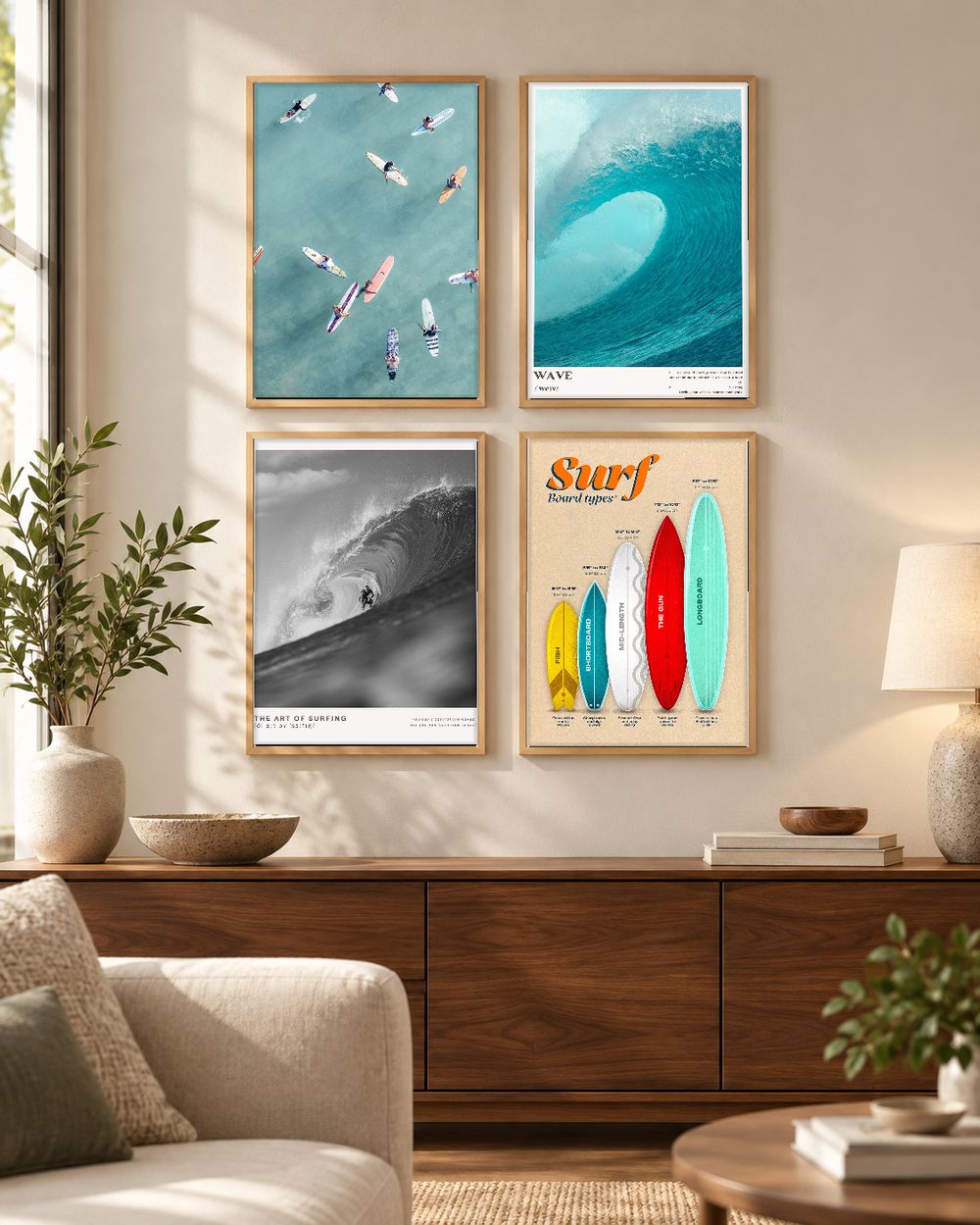 Set de cuadros decorativos que combinan