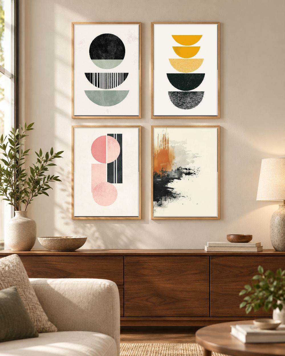 Set de cuadros decorativos que combinan
