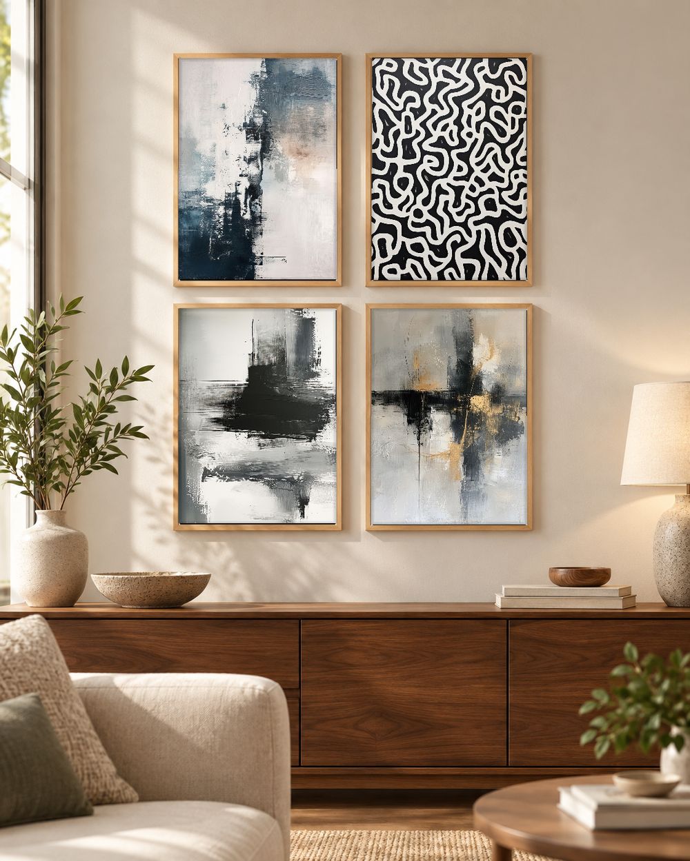 Set de cuadros decorativos que combinan