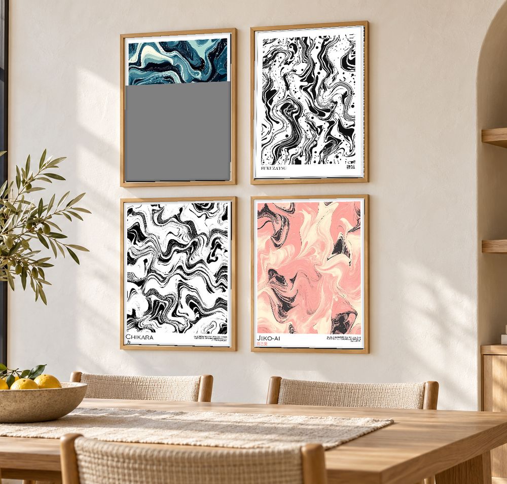 Set de cuadros decorativos que combinan