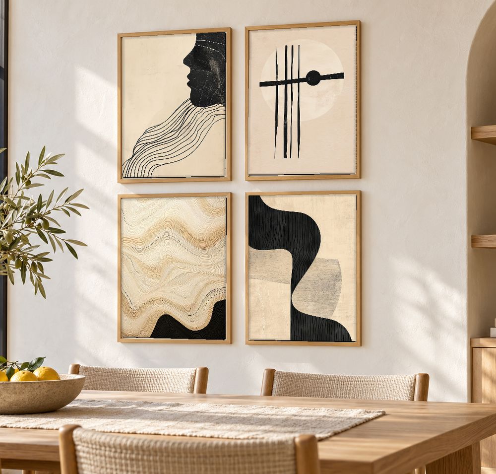 Set de cuadros decorativos que combinan