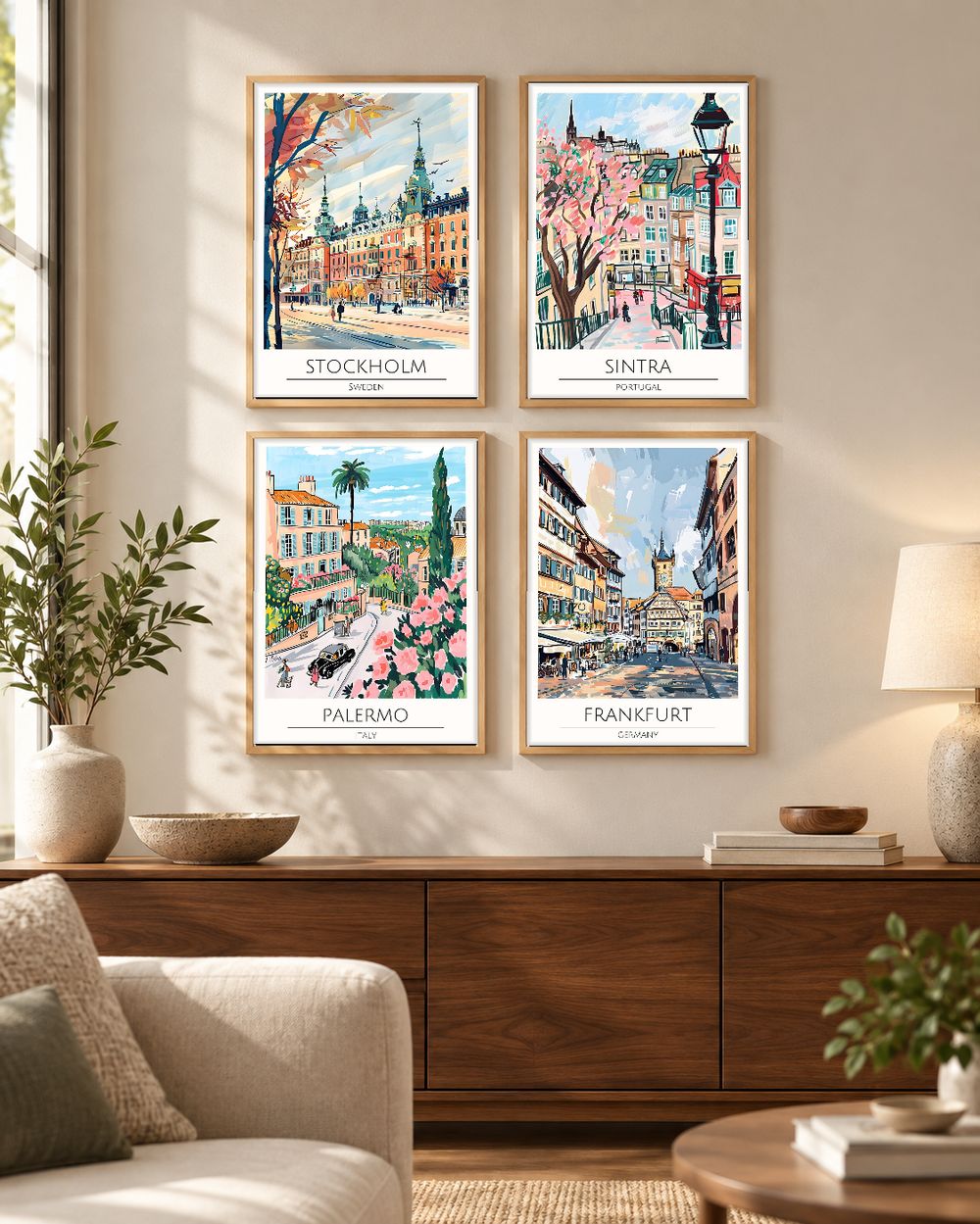 Set de cuadros decorativos que combinan