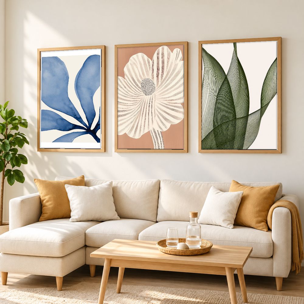 Set de cuadros decorativos que combinan