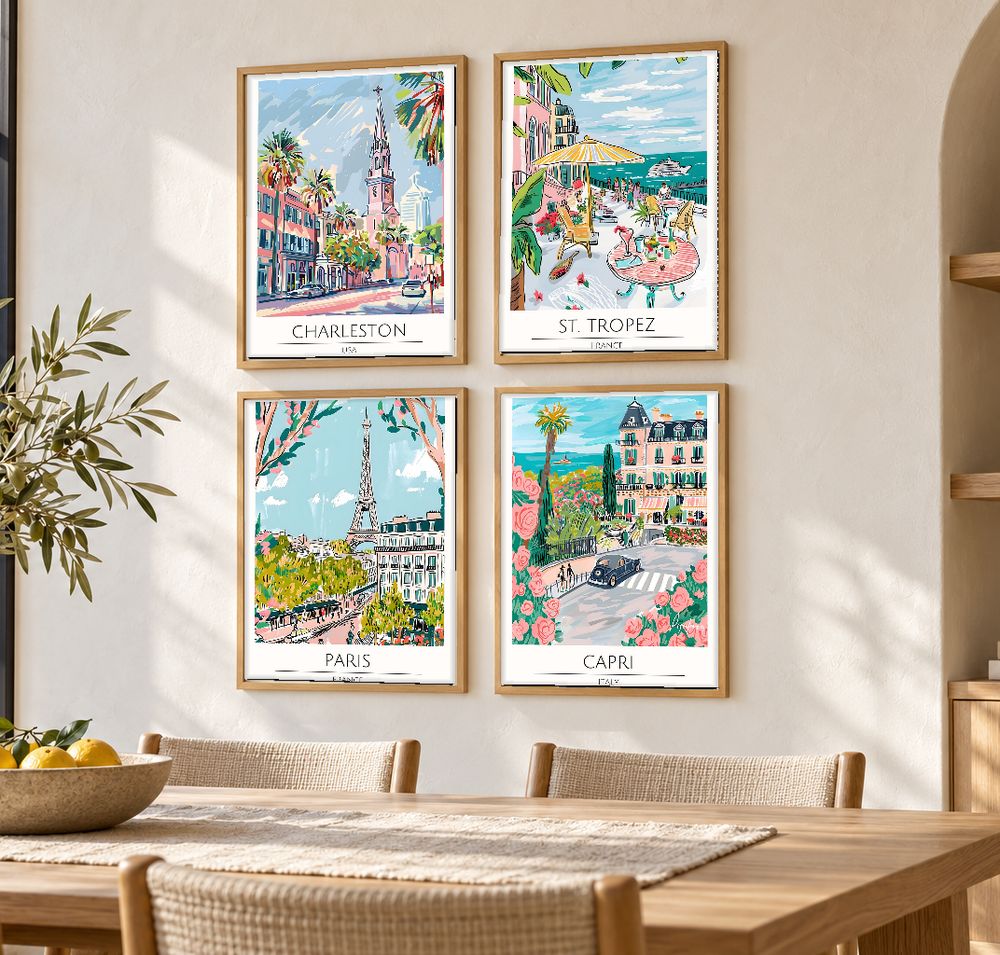 Set de cuadros decorativos que combinan