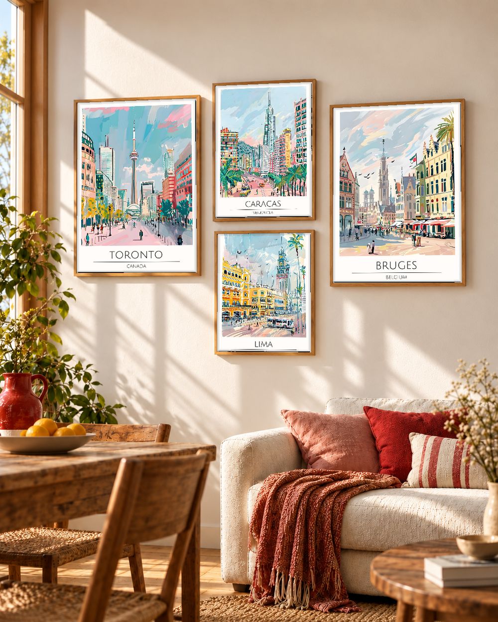 Set de cuadros decorativos que combinan
