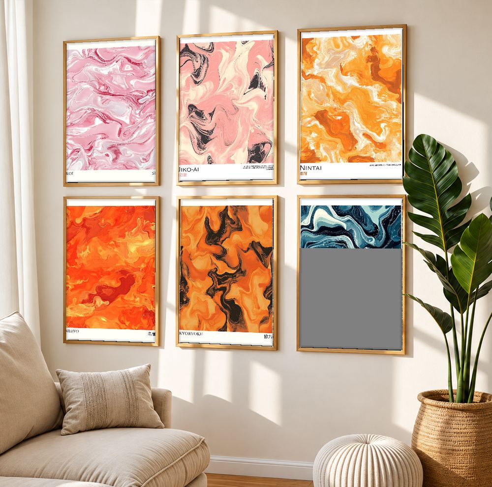 Set de cuadros decorativos que combinan