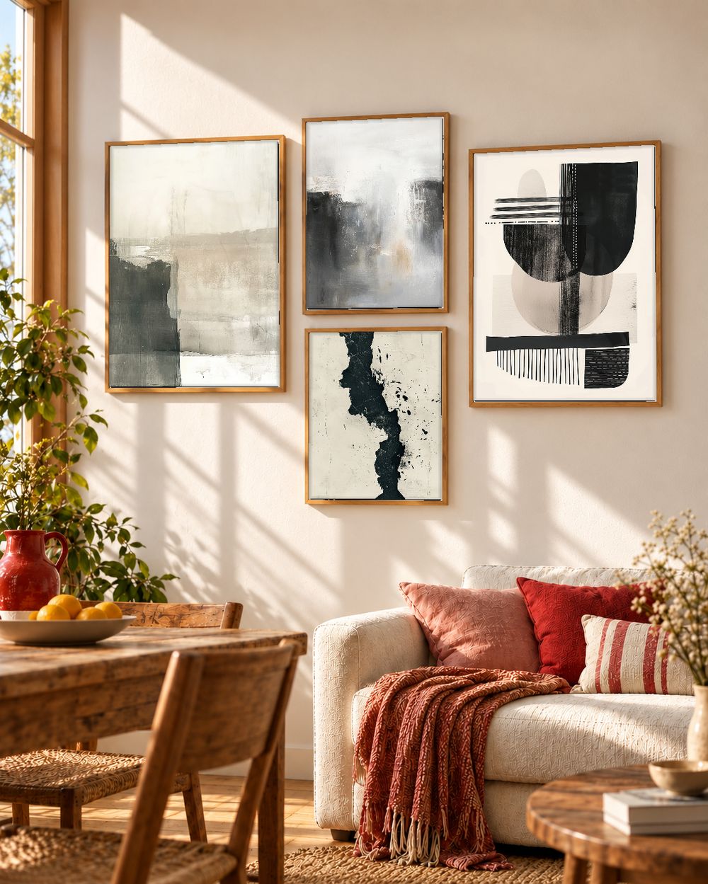 Set de cuadros decorativos que combinan