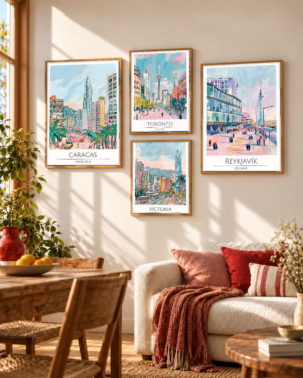 Set de cuadros decorativos que combinan