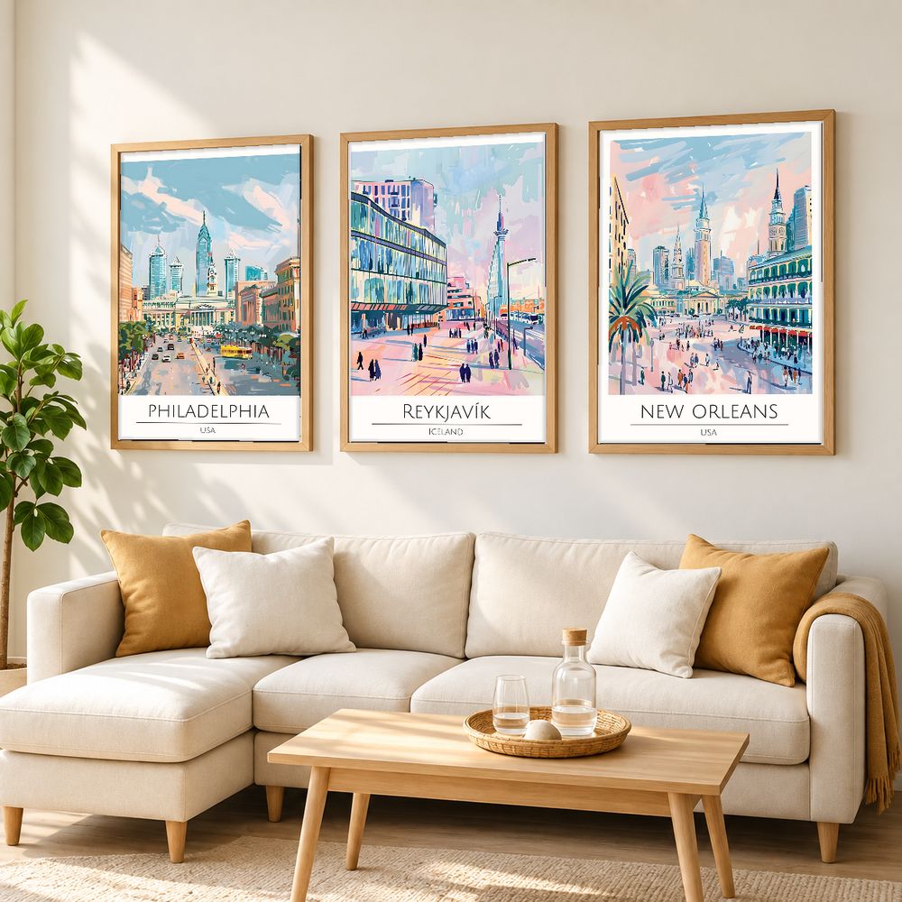 Set de cuadros decorativos que combinan