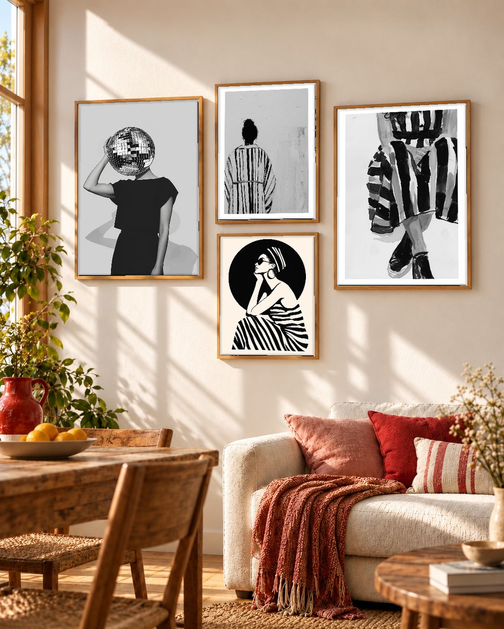 Set de cuadros decorativos que combinan