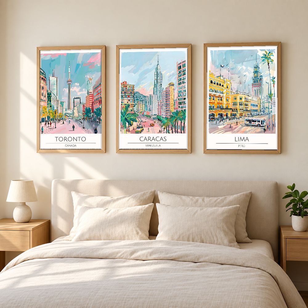 Set de cuadros decorativos que combinan