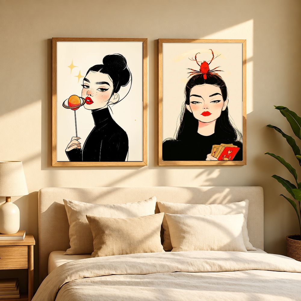 Set de cuadros decorativos que combinan
