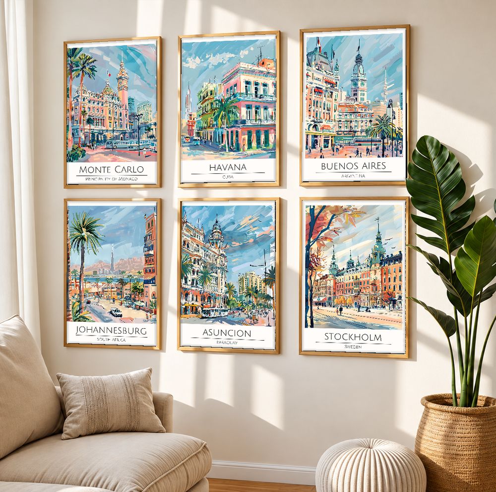 Set de cuadros decorativos que combinan