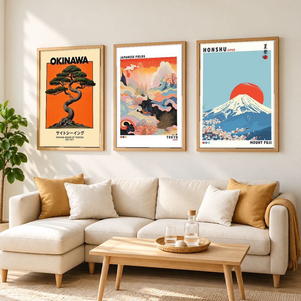 Set de cuadros decorativos que combinan