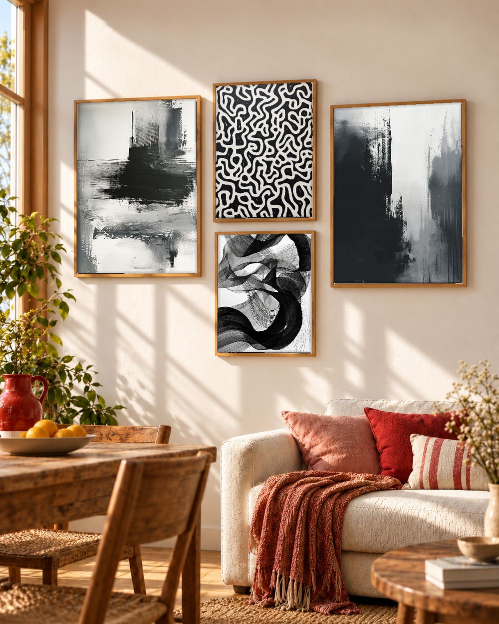 Set de cuadros decorativos que combinan
