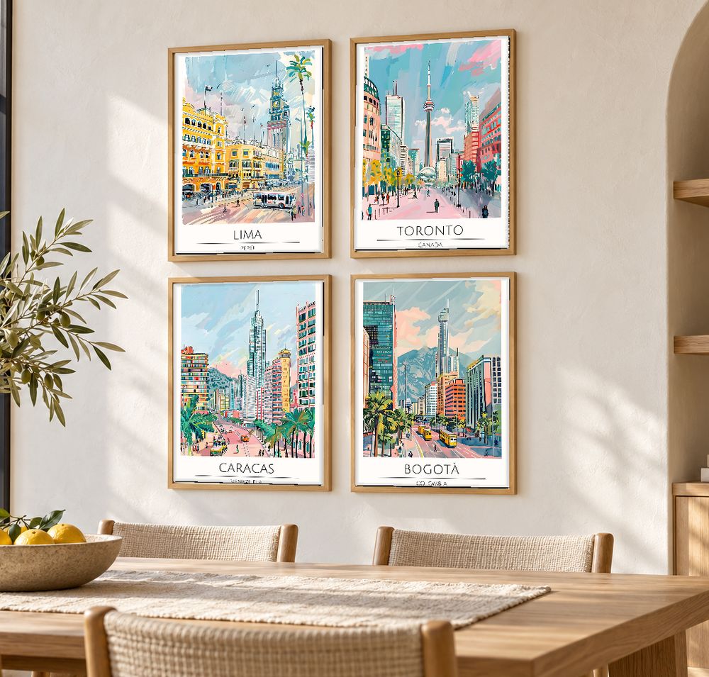 Set de cuadros decorativos que combinan
