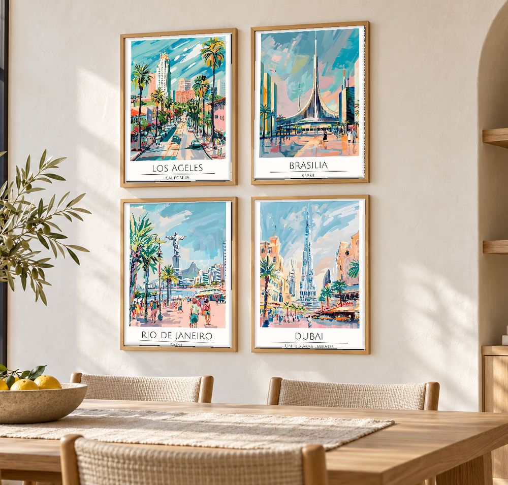 Set de cuadros decorativos que combinan