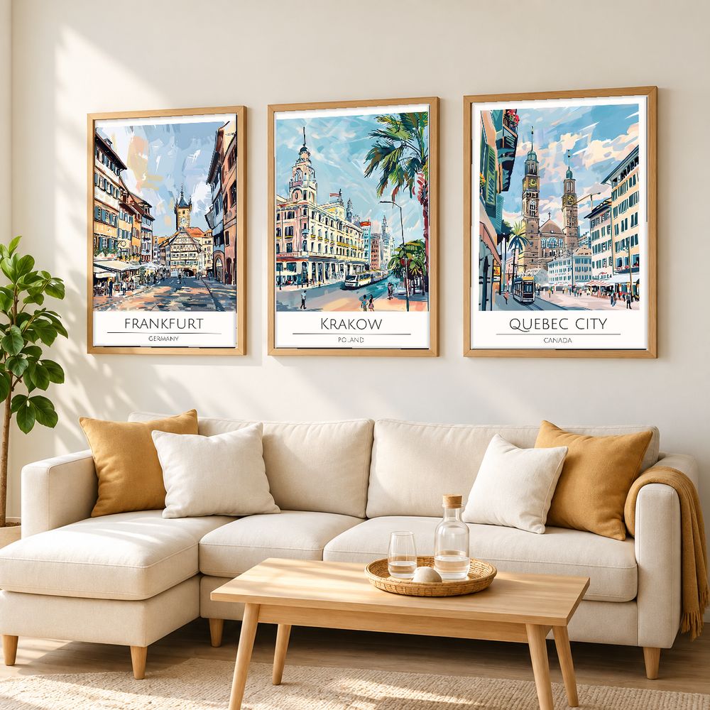 Set de cuadros decorativos que combinan