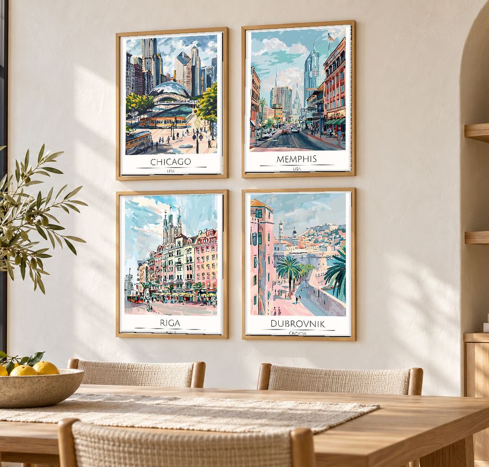 Set de cuadros decorativos que combinan